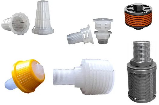 Crepinas e Bocais Filtrantes TRATAE — componentes para distribuição uniforme em filtros